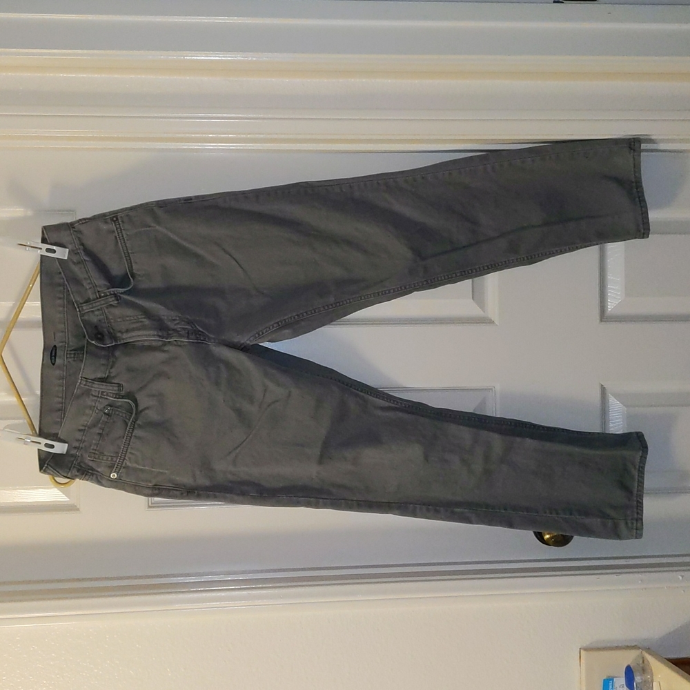 Gray Straight Leg Jeans